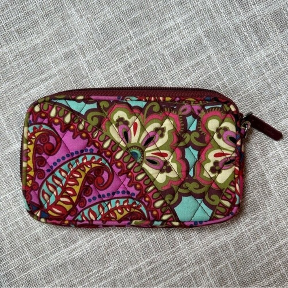 Vera Bradley Pouch Wallet Zippered Floral Paisley